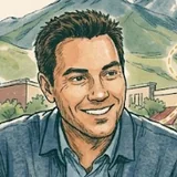 Illustrated portrait of Zach Bailey